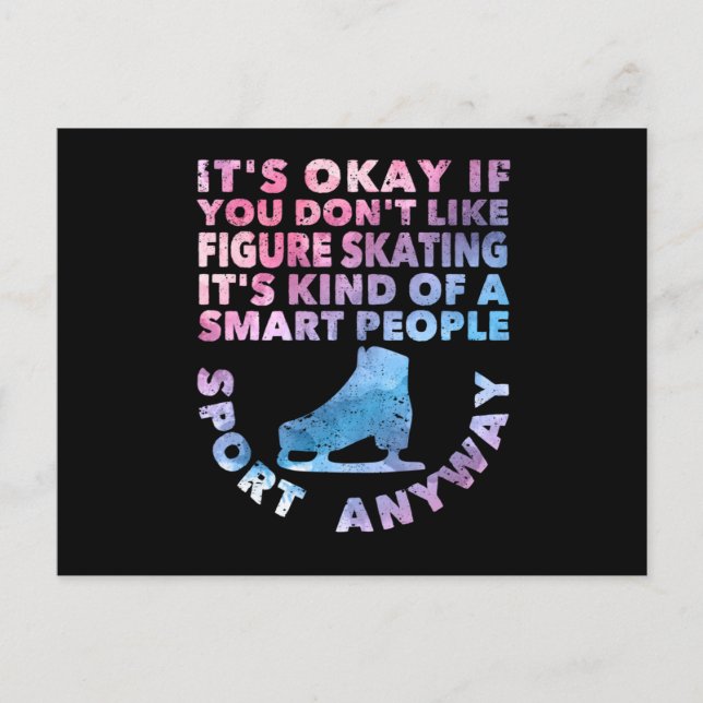 It's okay if you don't like figure skating Lust Postcard (Front)