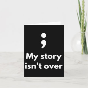 Its Okay Not To Be Okay Semicolon Mental Health Aw Card