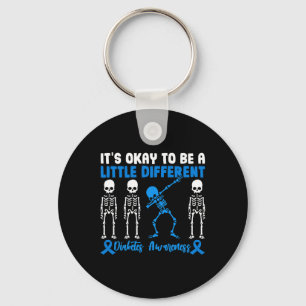 It's Okay To Be A Different Diabetes Awareness War Key Ring