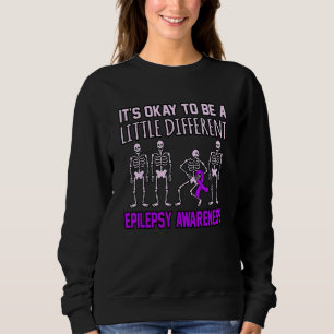 It's Okay To Be Different Epilepsy Awareness Purpl Sweatshirt