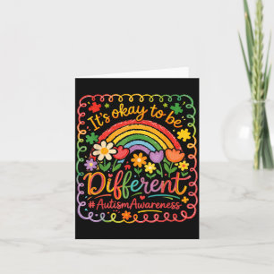 Its Okay to Be Different Neurodiversity Autism Card