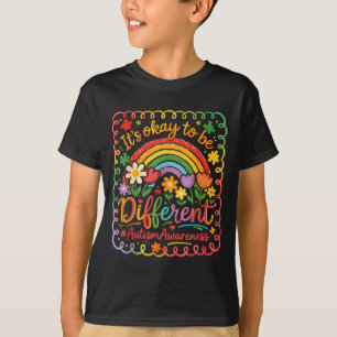 Its Okay to Be Different Neurodiversity Autism T-Shirt