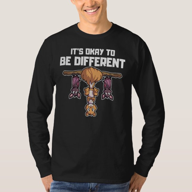 It's okay to be different Sei Anders Squirrel Bat  T-Shirt (Front)