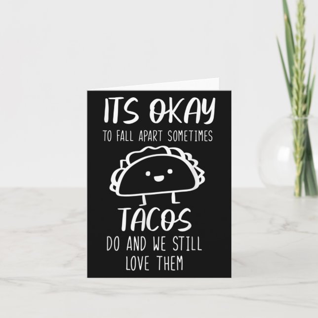 Its Okay To Fall Apart Sometimes Positive Quote Gi Card (Front)