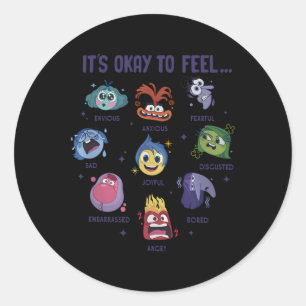 It's Okay To Feel All The Feels  Classic Round Sticker