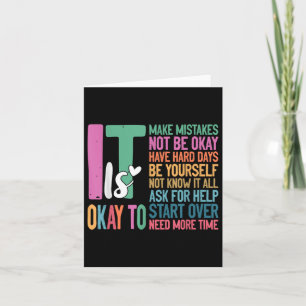 Its Okay To Make Mistakes One Mental Health Breakd Card
