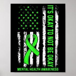 Its Okay To Not Be Okay Mental Health Awareness Us Poster
