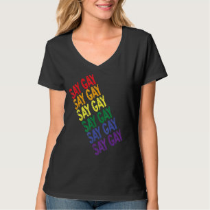 It's Okay To Say Gay Stay Proud Lgbtq Florida Prid T-Shirt