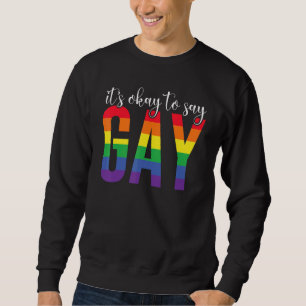 It's Okay To Say Gay Stay Say Gay Florida Lgbtq Ga Sweatshirt