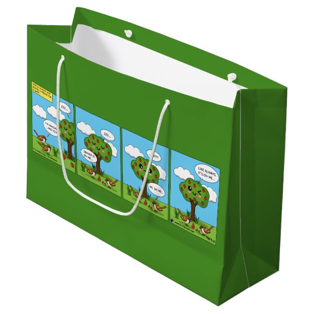 It's on Me... Comic Large Gift Bag (Front Angled)