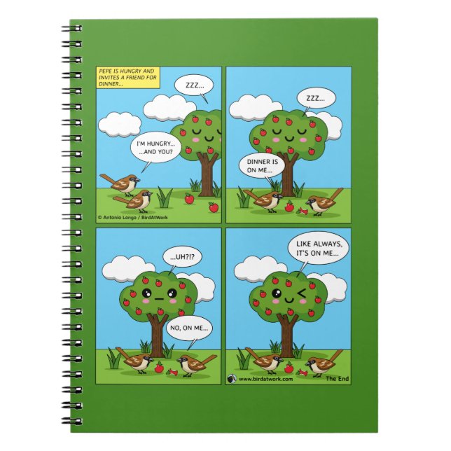 It's on Me... Comic Notebook (Front)