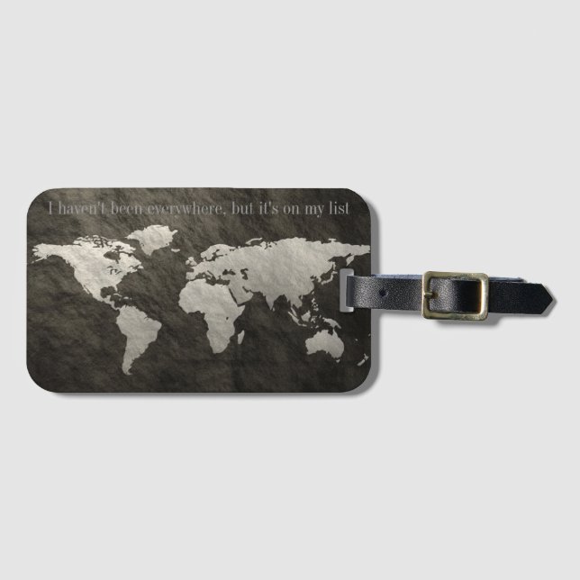 It's On My List Luggage Tag (Front Horizontal)