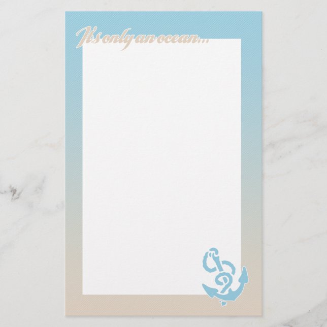 It's only an ocean stationery (Front)