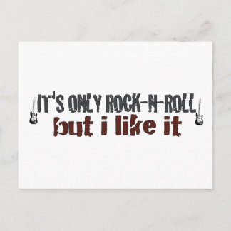 Its Only Rock And Roll Postcard