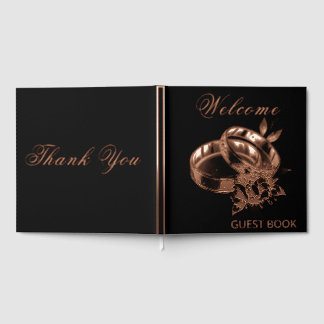 It's Our Wedding Day Wedding Rings Foil Gift Tag Guest Book