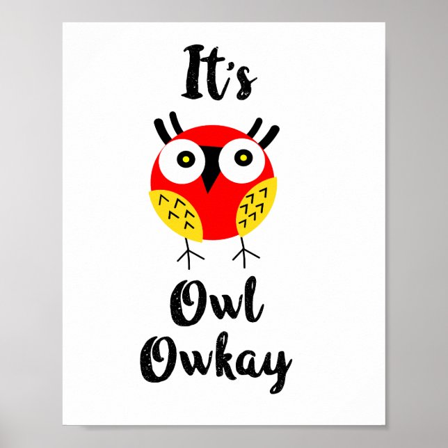 It's owl owkay  poster (Front)