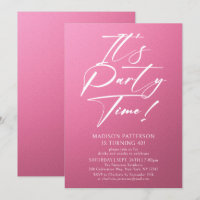 It's Party Time 40th Birthday Party Simple Elegant