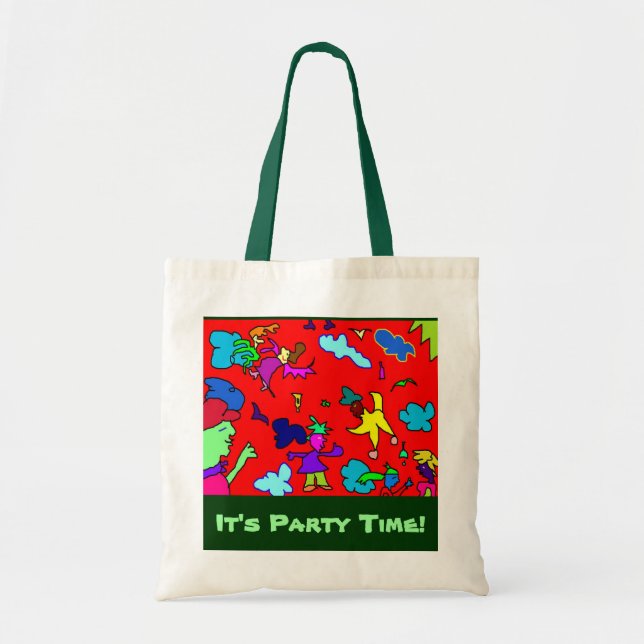 "It's party time!" - cotton bag (Front)