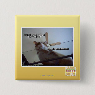 It's past my dinner time 15 cm square badge