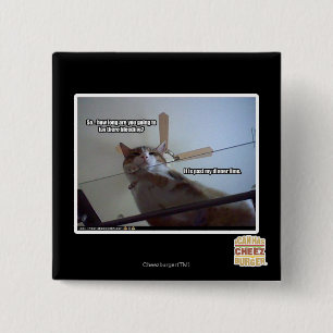 It's past my dinner time 15 cm square badge