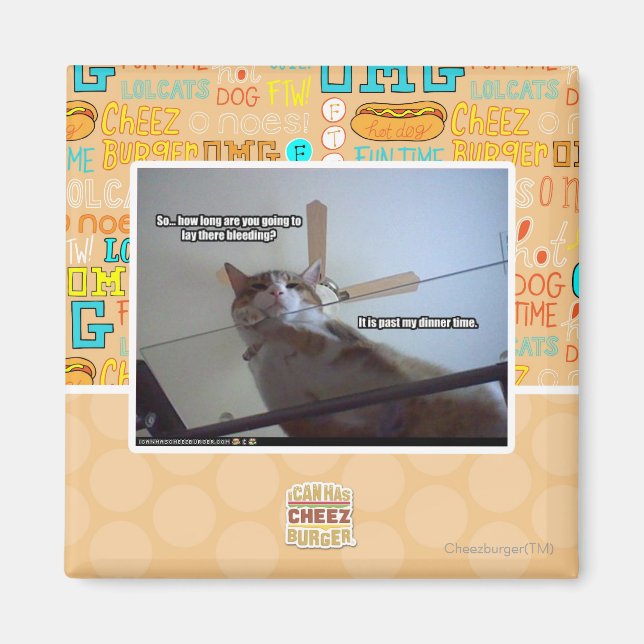 It's past my dinner time magnet (Front)