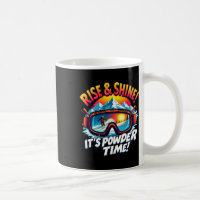 It's Powder Time Ski Goggles Skiing Mountain Rise
