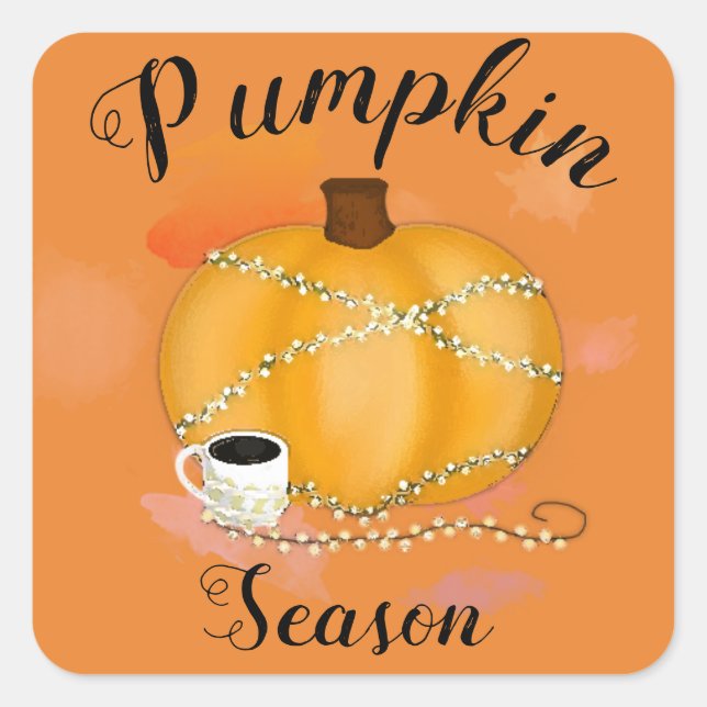 It's Pumpkin SEASON! Square Sticker (Front)