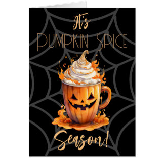 It's Pumpkin Spice Season Folded Greeting Card