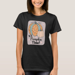 It's Pumpkin Time Colour Pattern Pumpkins Autumn T-Shirt