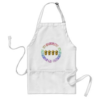 It's quadruplets! standard apron