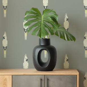 It's Raining Cockatoos on Grey Wallpaper