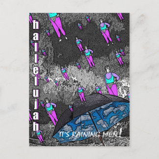 It's Raining Men! Postcard