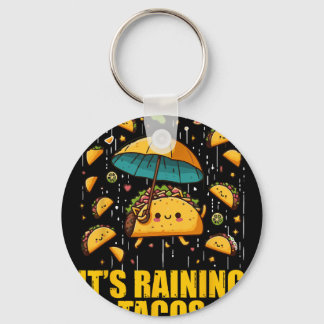 It's Raining Tacos Funny Taco Lovers Kids Girls Bo Key Ring