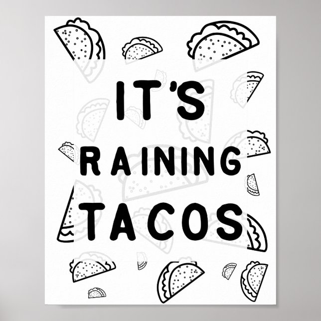 It's Raining Tacos Poster (Front)