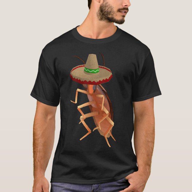 It's Real Taco Hours Funny Dancing Cockroach Dank  T-Shirt (Front)