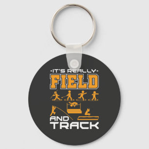 It's Really Field and Track Thrower Jumper  T-Shir Key Ring