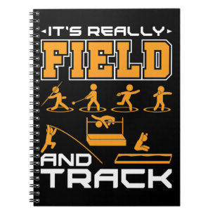 It's Really Field and Track Thrower Jumper T-Shir Notebook
