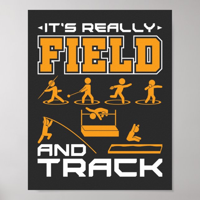 It's Really Field and Track Thrower Jumper  T-Shir Poster (Front)