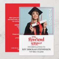 IT'S REVEREND ACTUALLY Ordination Graduation