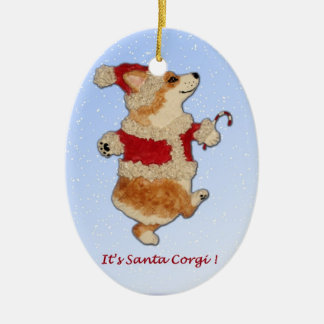 "It's Santa Corgi!" Corgi ornament