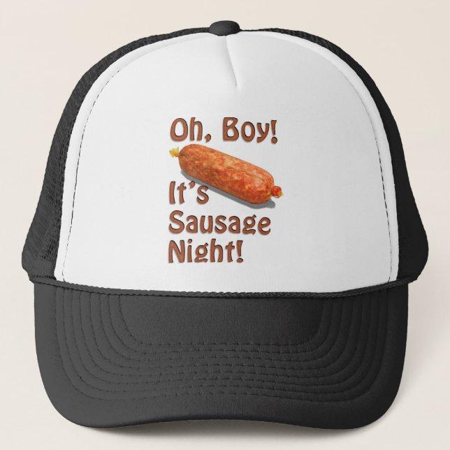 It's Sausage Night! Trucker Hat (Front)