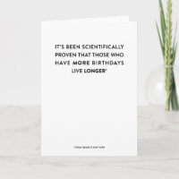 It's Science: More Birthdays, Live Longer {Funny}