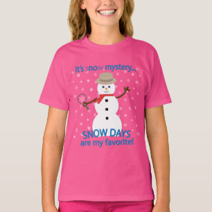 It's sNOw Mystery Detective Snowman T-Shirt