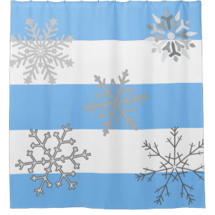 It's Snowing! The magic on a Shower Curtain