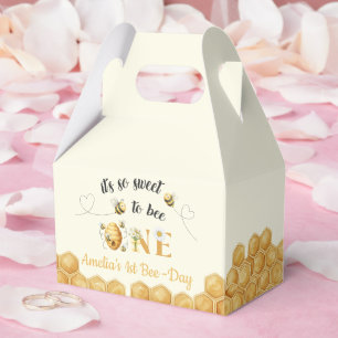 It's So Sweet To Bee 1st Birthday Favour Box