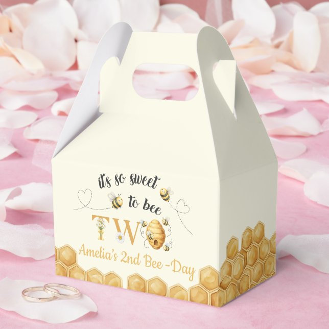 It's So Sweet To Bee 2nd Birthday Favour Box (Wedding)