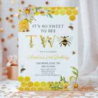 It's So Sweet To Bee TWO 2nd Birthday Party