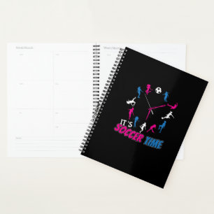 It's Soccer Time Girls Soccer Quote Planner