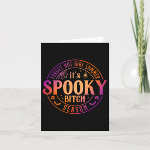 It's Spooky Season Fun Witch Halloween Tee Card