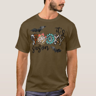 It's Spooky Season Western Pumpkin Happy Halloween T-Shirt